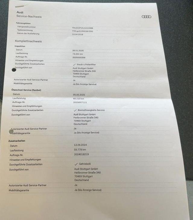 AUDI TT Roadster 2.0 TFSI 230cv Quattro S-Tronic Design