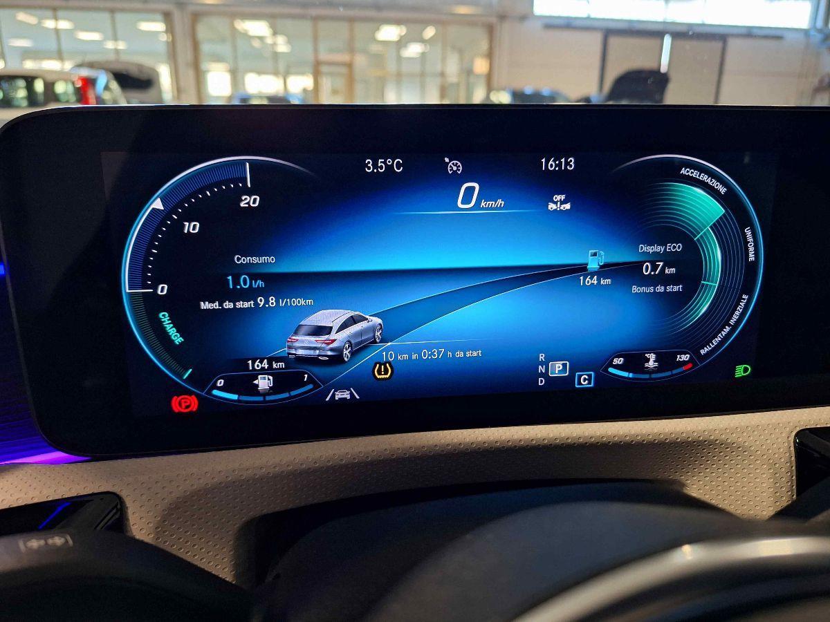 MERCEDES CLA 180 d Aut. Shooting B Sport - APPLE - PELLE - RETROCAM- GAR.24MESI