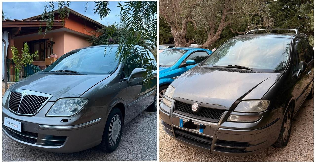 N. 2 MONOVOLUME Fiat Ulysse 2.0 MJT 136 CV Emotion 7 POSTI + LANCIA PHEDRA 6 POSTI