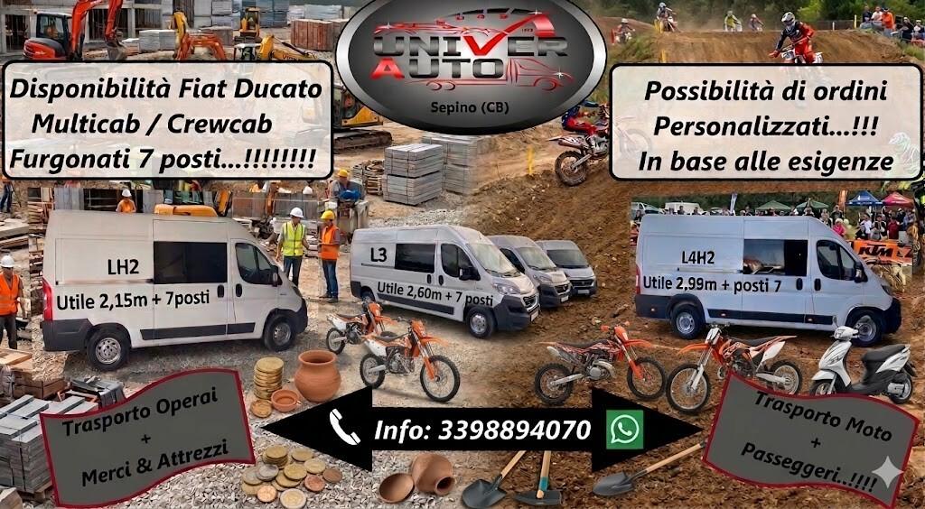 Fiat Ducato Multicab/Crewcab 7 posti..!!!