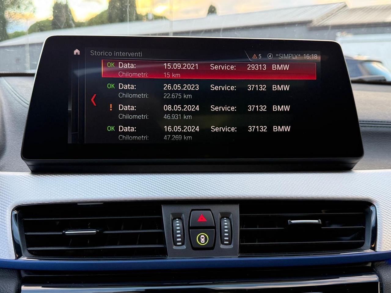 BMW X2 MSPORT XDRIVE 150CV UNICO PROPRIETARIO NAVI LED TETTO 2021