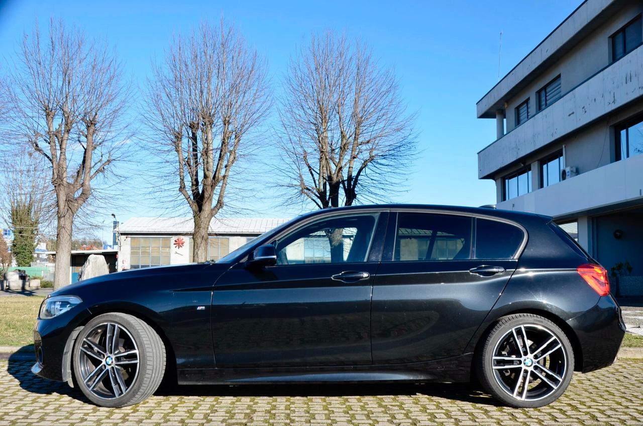 BMW 118i MSPORT 5p 136cv AUTO, TETTO, UFF ITALIANA, EURO 6D, NAVI, FULL LED, 18", PERMUTE