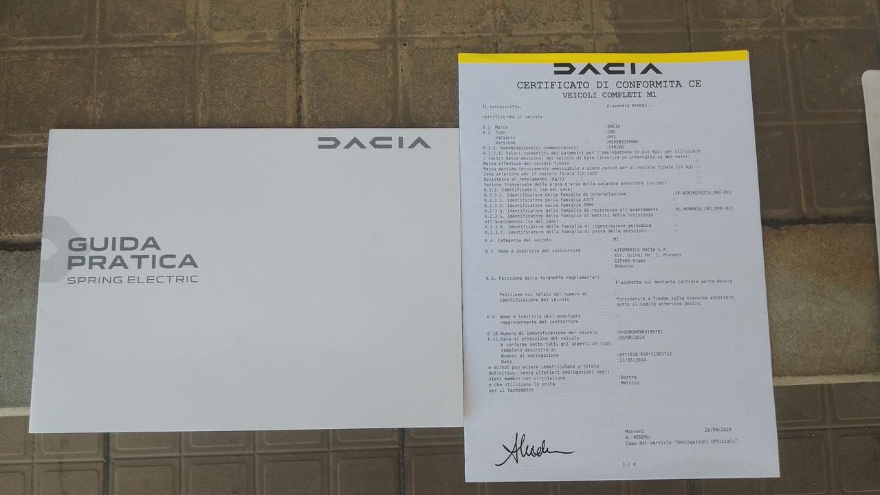 Dacia Spring Business Electric 2025 nuova 67km