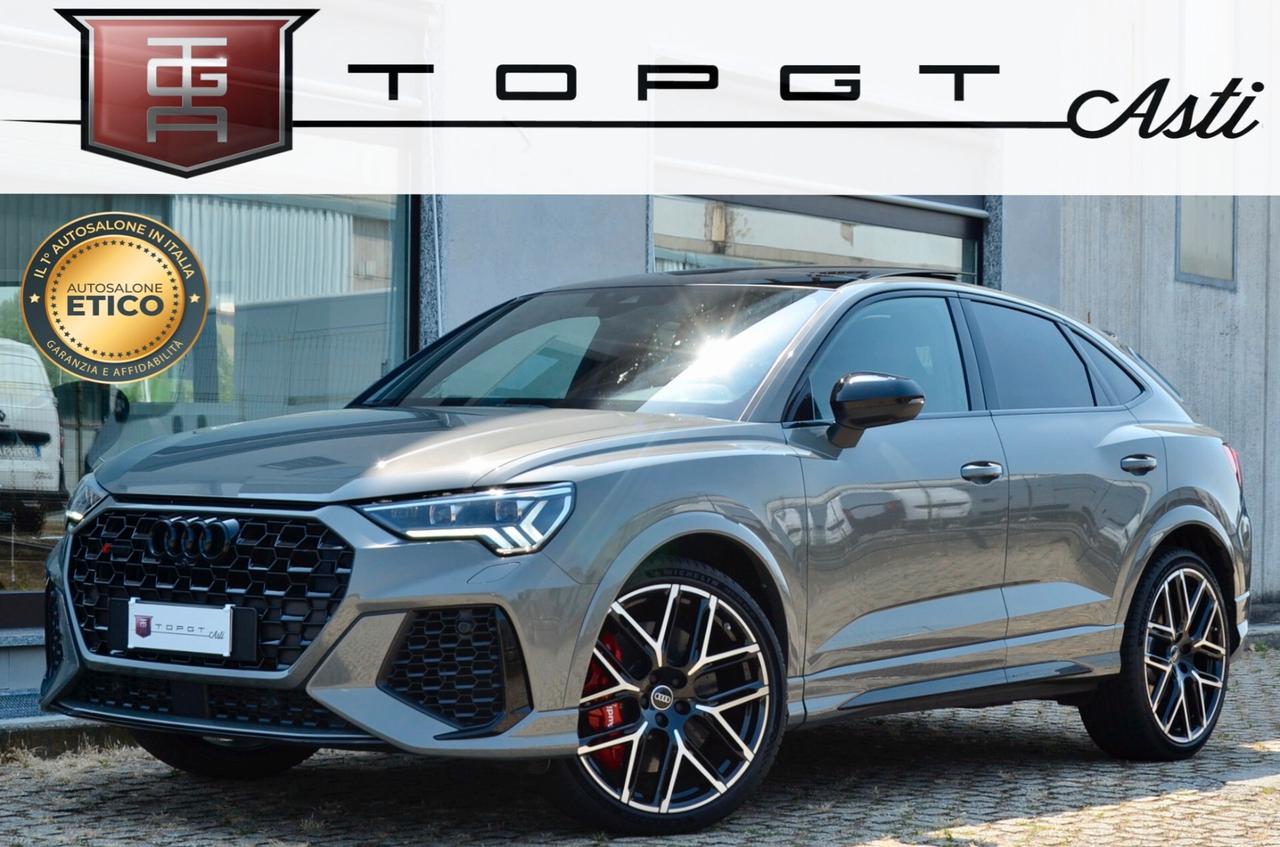 AUDI RSQ3 SPORTBACK 2.5 EDITION 10 YEARS QUATTRO 400cv S-TRONIC, BOLLO E SUPER 4/27, SERVICE AUDI, CARBOCERAMICA, TETTO, SEDILI CARBONIO, MATRIX, HI-FI SONOS, PERMUTE