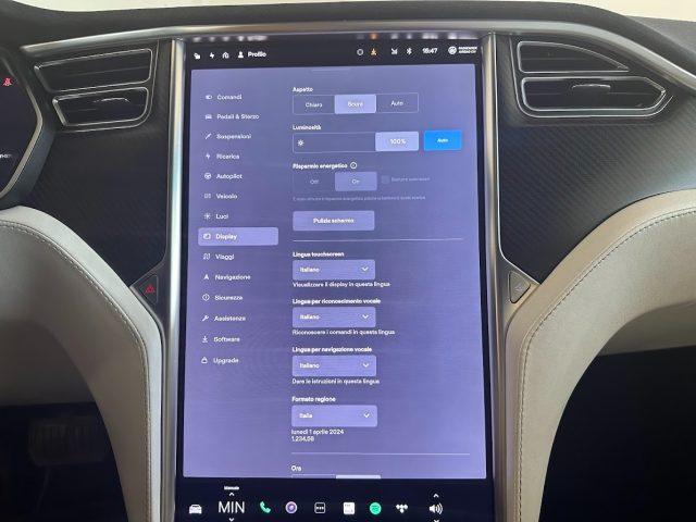TESLA Model S 90kWh All-Wheel Drive Tetto Pan Apri Sedili Risc V