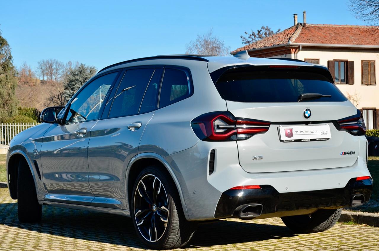 BMW X3 XDRIVE M40d MHEV 48V 340cv AUTO, GARANZIA UFF BMW, SERVICE BMW, UFF ITALIANA, TETTO, MBRAKES, FARI FULL LED, RETROCAMERA, 21", PERMUTE