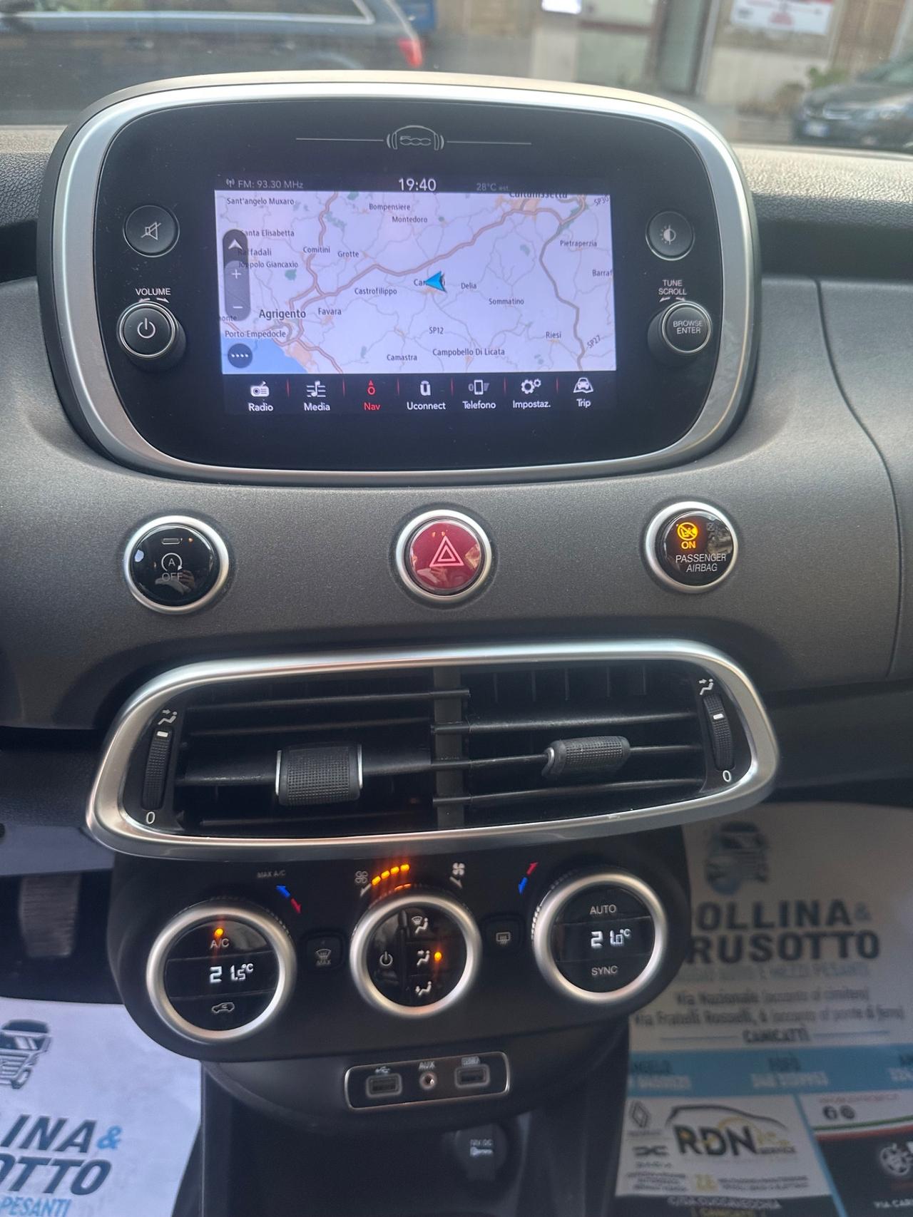 Fiat 500X 1.6 MTJ 120 CV Cross 4/2018 KM 161500 CERT 1PROP