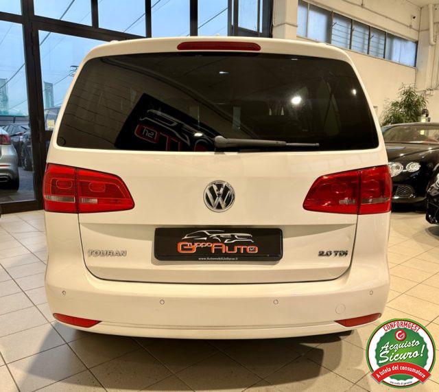 VOLKSWAGEN Touran 2.0 TDI 140CV DSG Highline *NEOPAT*7 POSTI*PELLE*