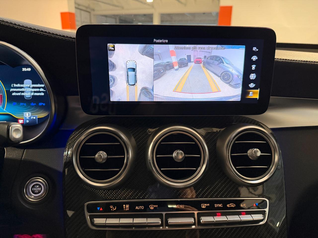 Mercedes-benz GLC 63 AMG S TETTO-RECARO-CARBOCER-SCARICO-CARBONIO