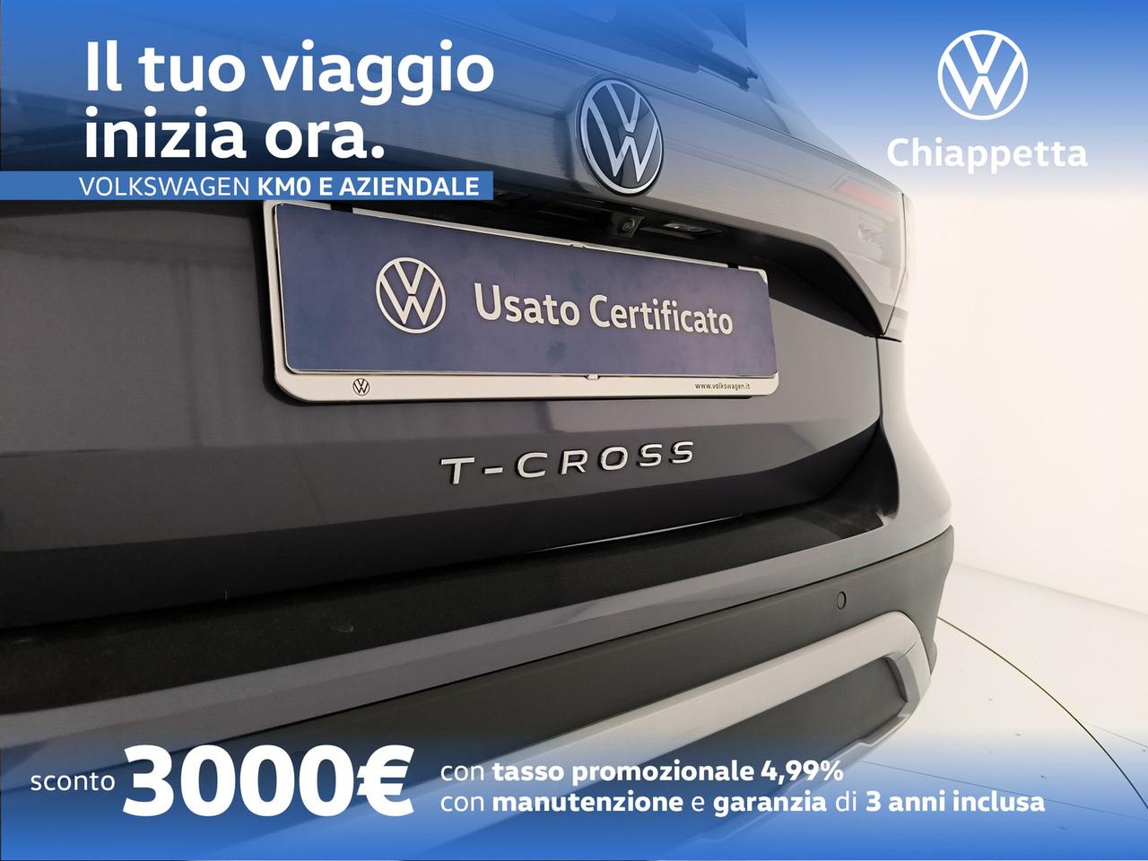 Volkswagen T-Cross 1.0 tsi life 95cv