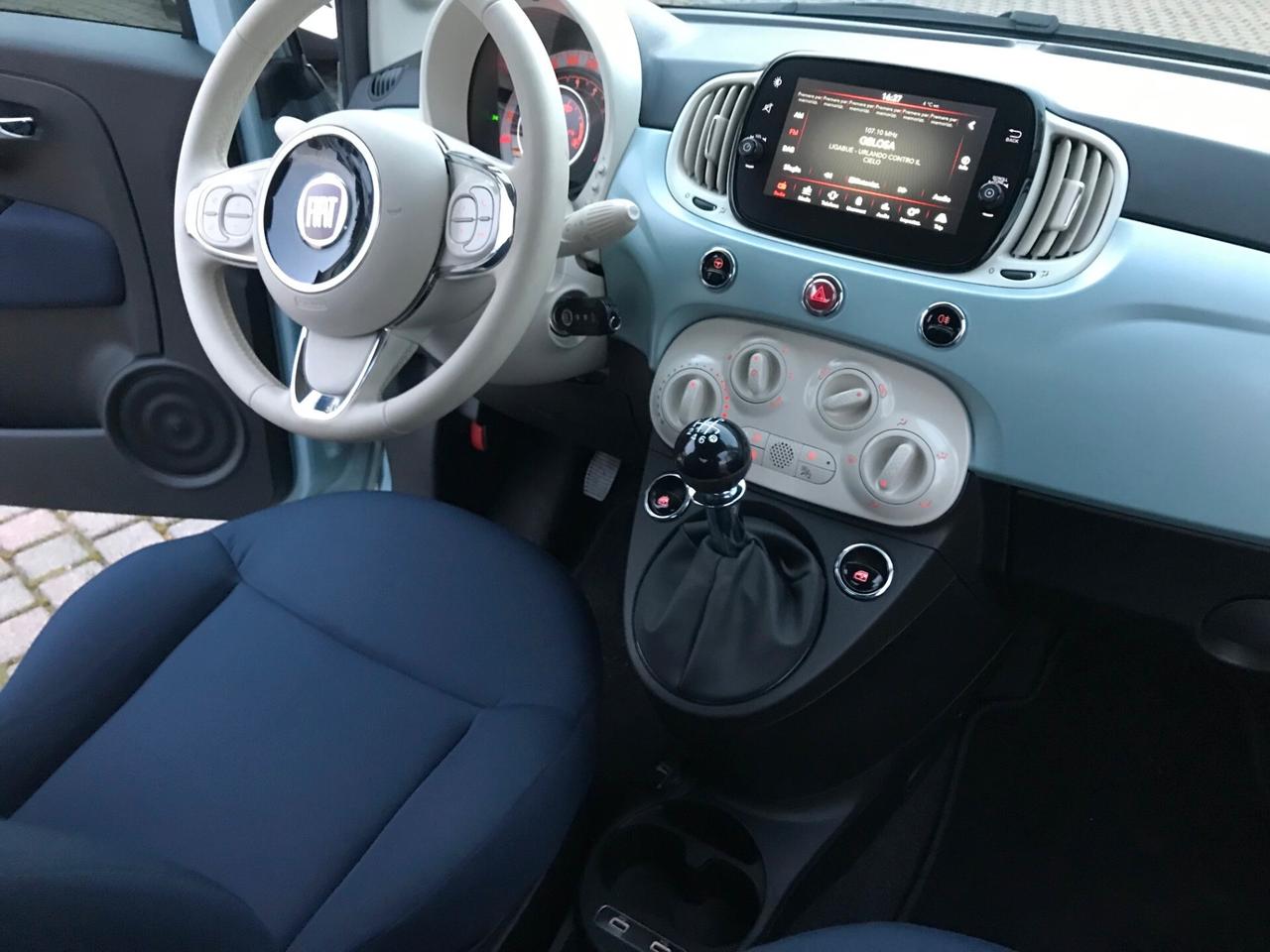 Fiat 500 1.0 hybrid 70cv no bollo appcarplay cruiser NEOPATENTATI