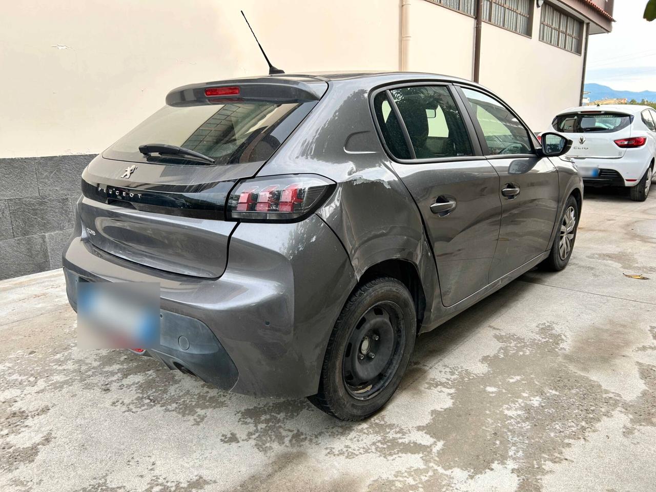 Peugeot 208 1.2 Benzina 75CV - 2022 Incidentata