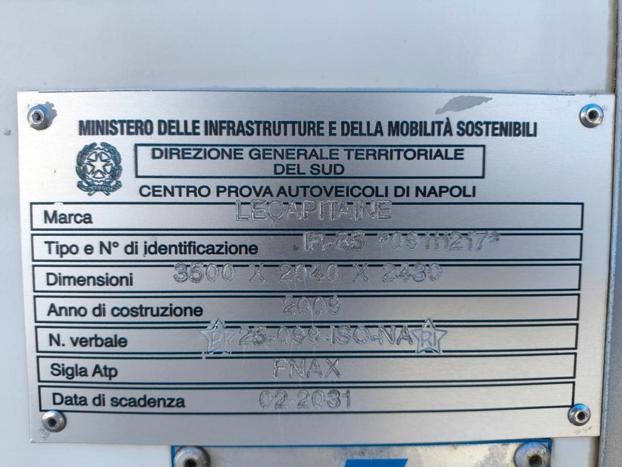 DAILY 35C15 CON CELLA FRIGO E GANCIERA IN FNAX RIF:7119