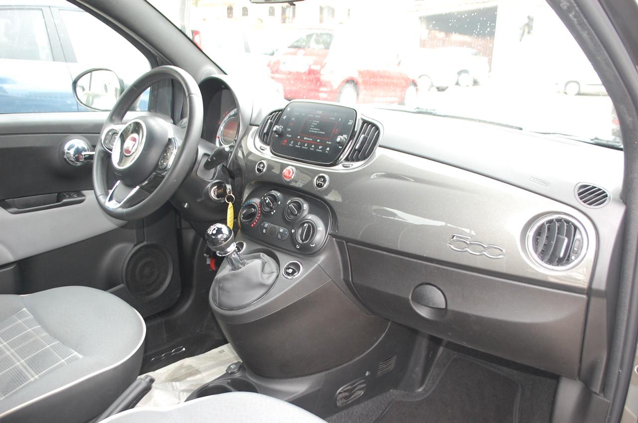 Fiat 500 1.0 hybrid Lounge 70CV Uff Italy Lega USB App