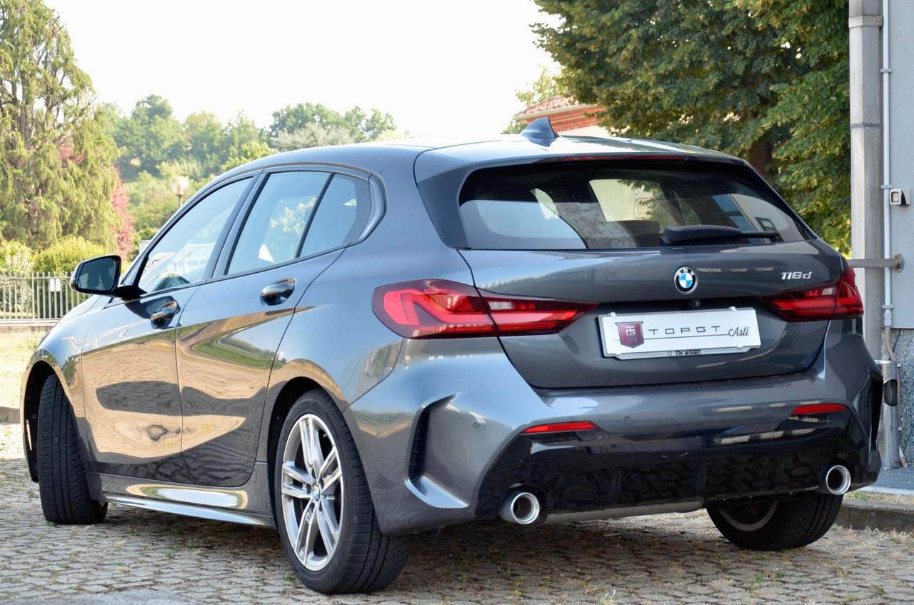 BMW 118d 150cv Msport 5p, UFF ITALIANA, EURO 6D, FARI LED, RETROCAMERA, APPLE ANDROID, PERMUTE