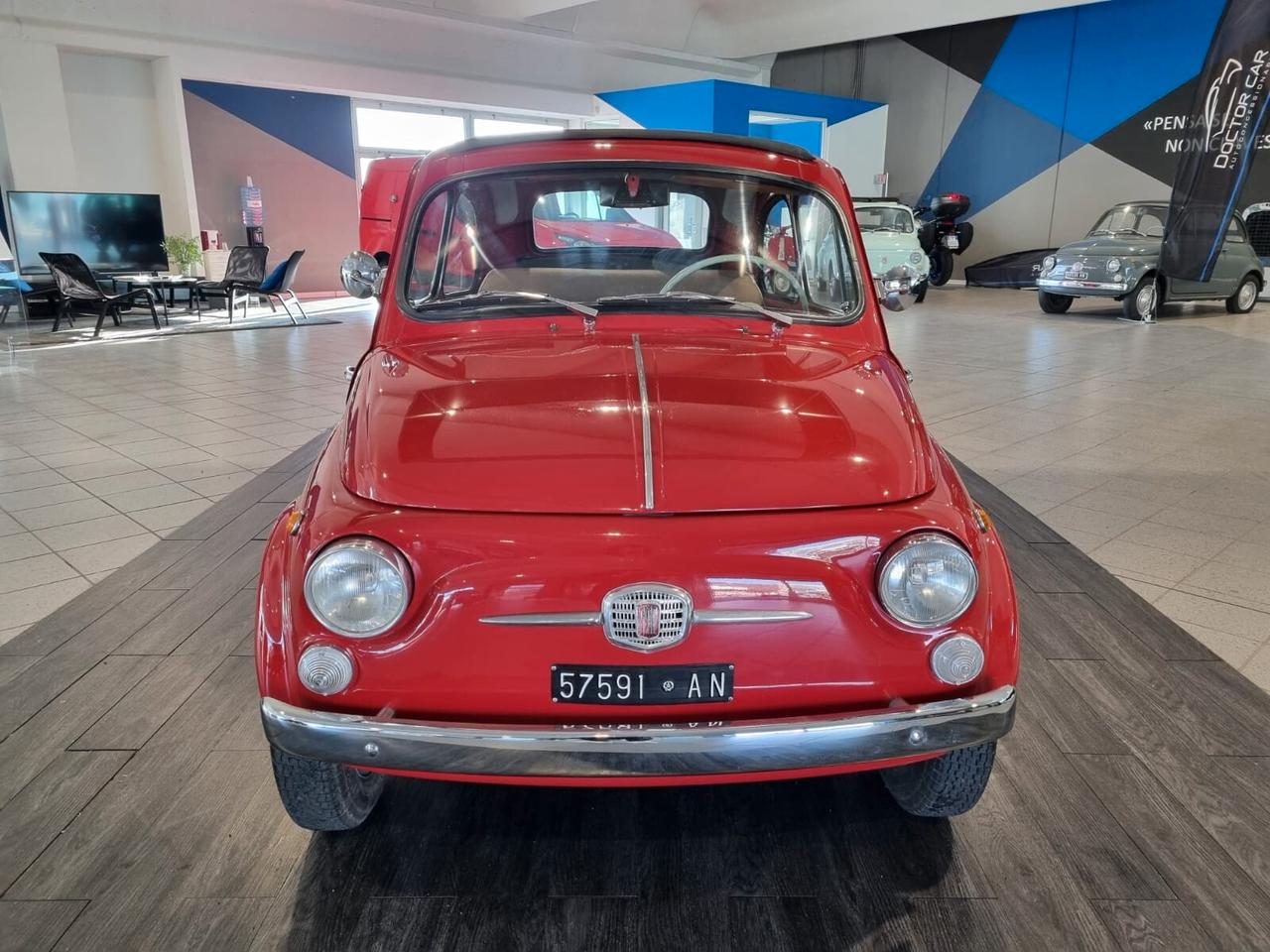 Fiat 500 Nuova 500 D targhe originali "targa oro"