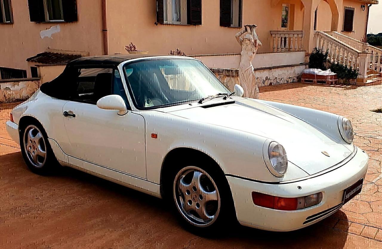 Porsche 964 911 Carrera 2 Cabriolet ASI targa ROMA