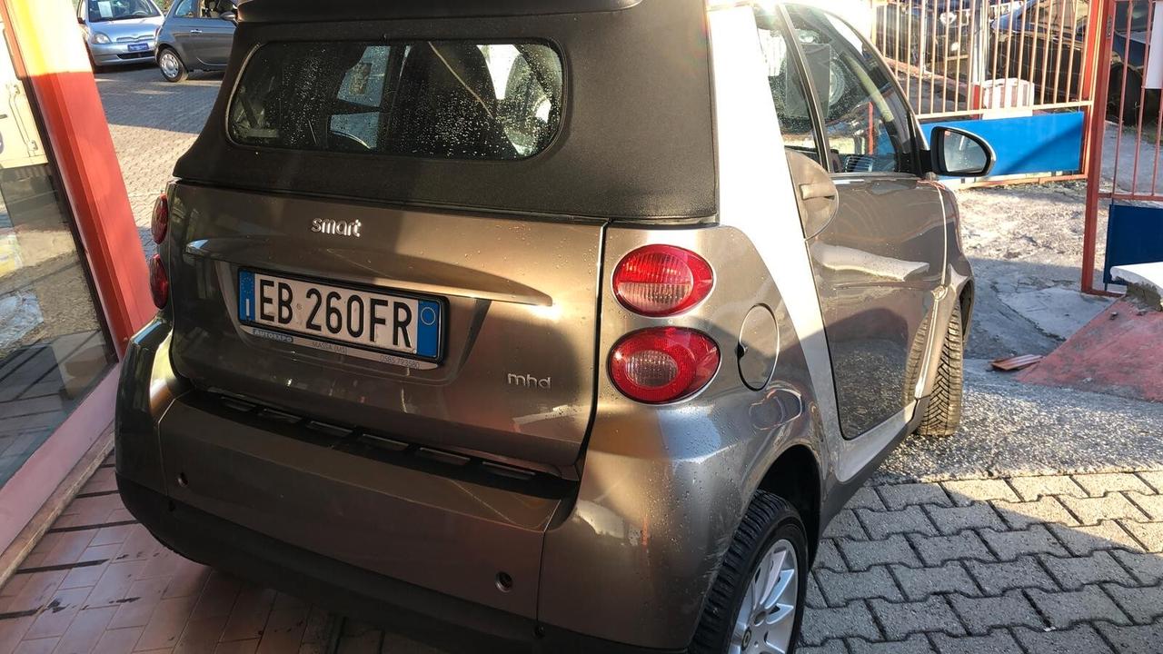 Smart ForTwo 1000 52 kW MHD cabrio passion GARANZIA 12 MESI RINNOVABILE FINO A 36 M ESI!!!