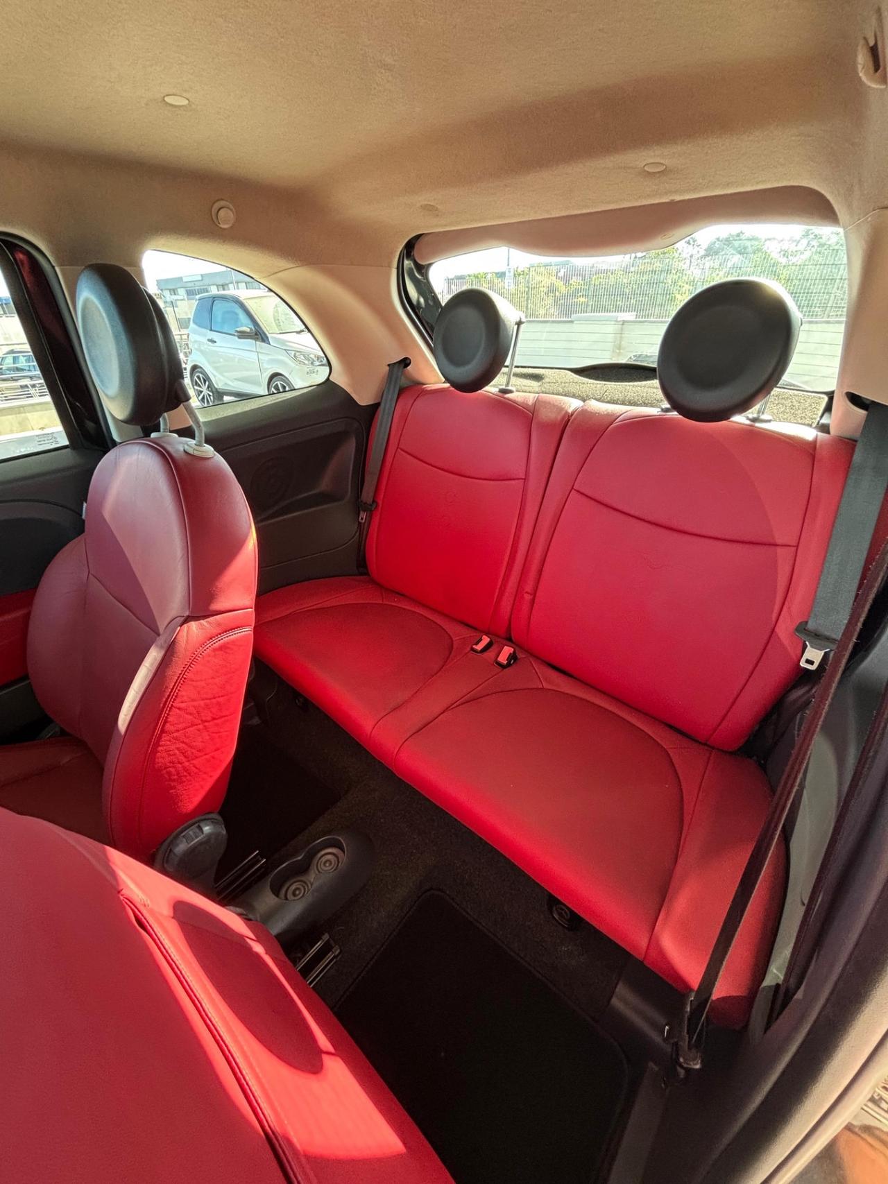 Fiat 500 1.2 Sport PELLE ROSSA