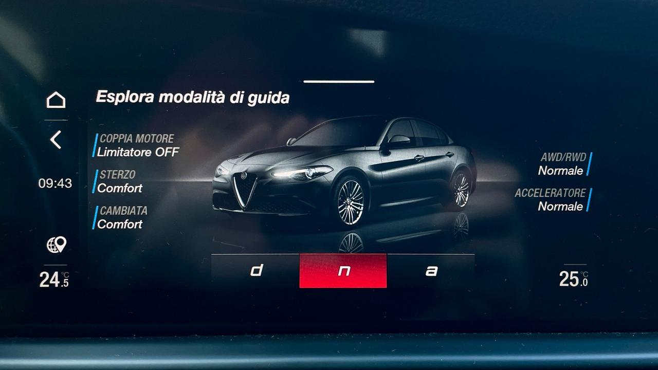 ALFA ROMEO GIULIA 2.0 TURBO VELOCE AT8 Q4 280CV - FULL LED, PELLE, SEDILI RISCALDATI