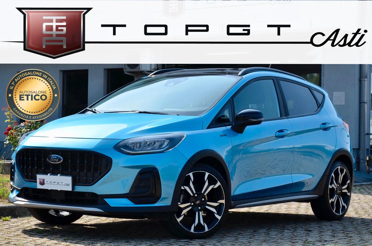 FORD FIESTA 5p. ACTIVE 1.0 ECOBOOST MILD HYBRID 125cv AUTO, UNICOPROPRIETARIO, EURO 6D, UFF ITALIANA, SERVICE FORD, RETROCAMERA, APPLE ANDROID, PERMUTE