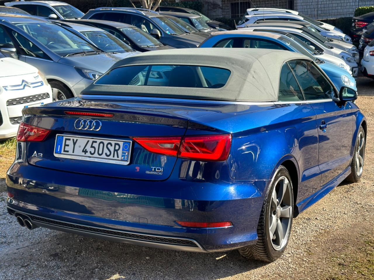 Audi A3 CABRIO 2.0 TDI 184CV QUATTRO SLINE FULLOPT KMCERT