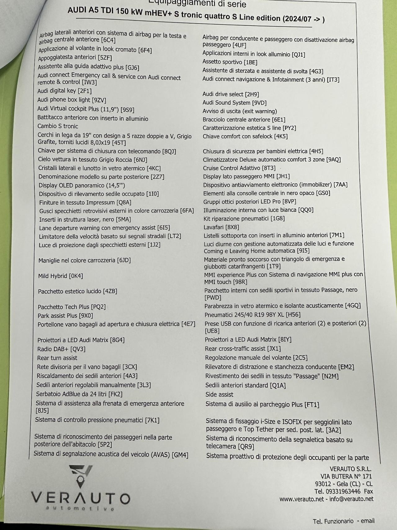 Audi A5 Sline quattro possibilità noleggio no scoring