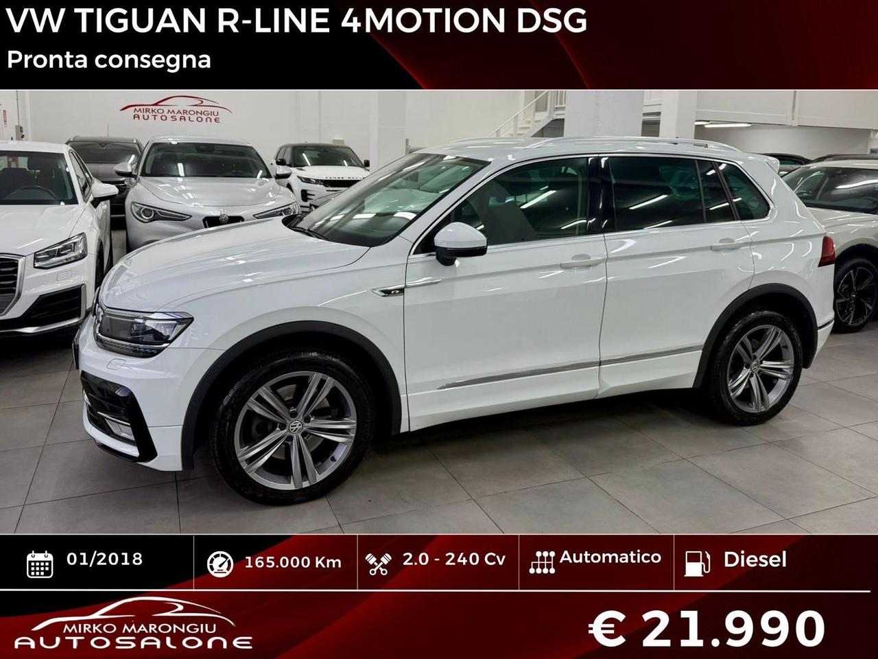 VW Tiguan 2.0 240cv DSG 4MOTION R-LINE FINANZIABILE