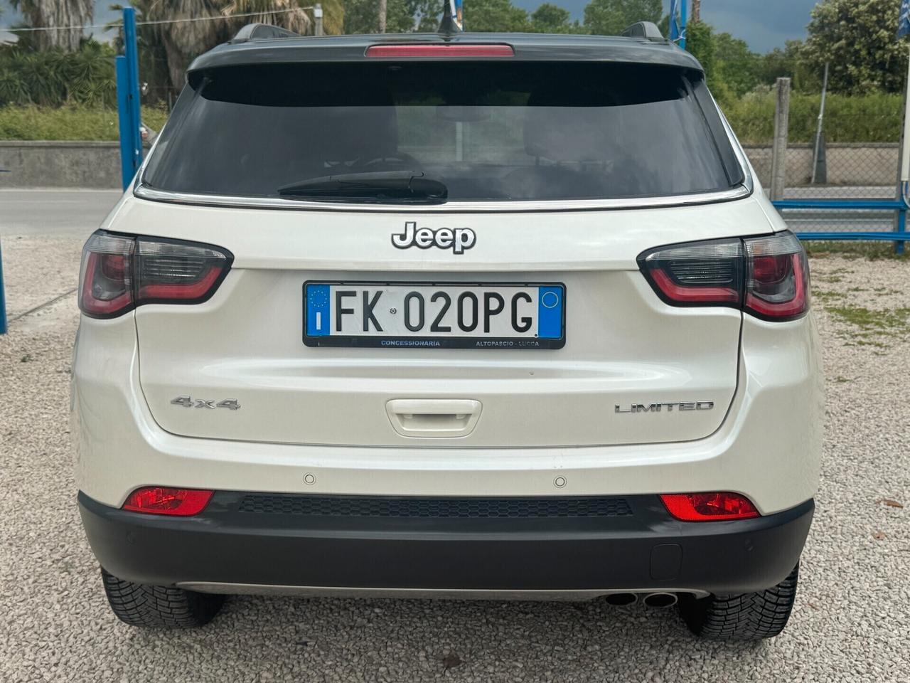 Jeep Compass 2.0 Multijet II cambio automatico km certificati 1 prop. 2017 bianco perla