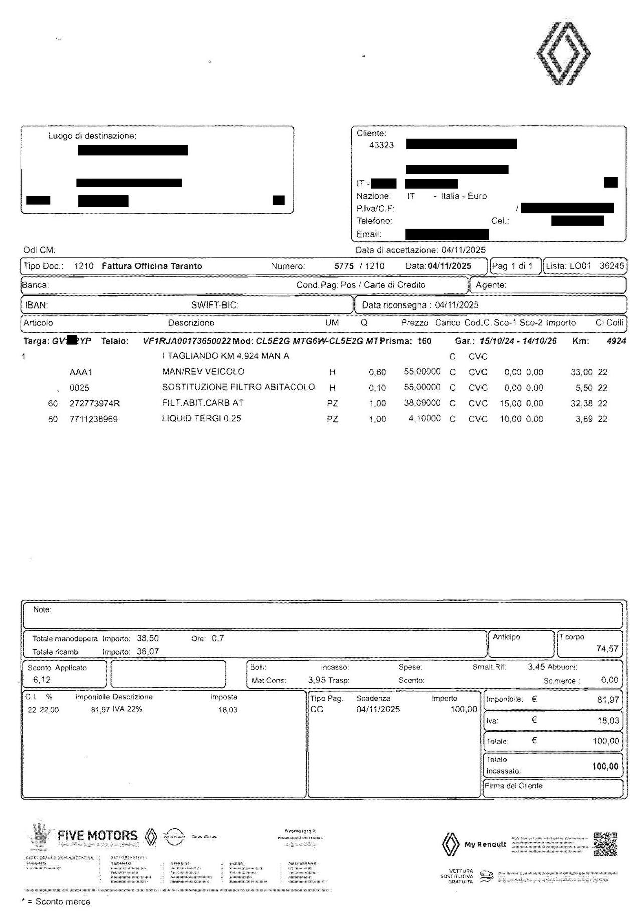 Renault Clio 5.600 KM 100 CV GPL 5 porte Evolution