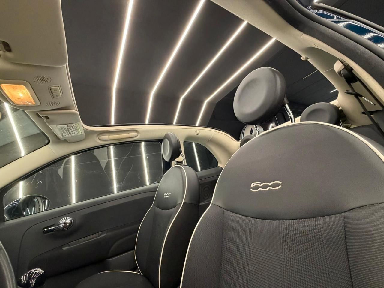 Fiat 500 CABRIO-SPORT-1.2 69CV-KM CERTIFICATI-12 MESI GARANZIA-PERMUTE