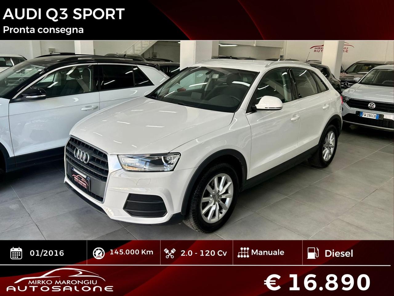 Audi Q3 2.0 TDI 120 CV Sport FINANZIABILE