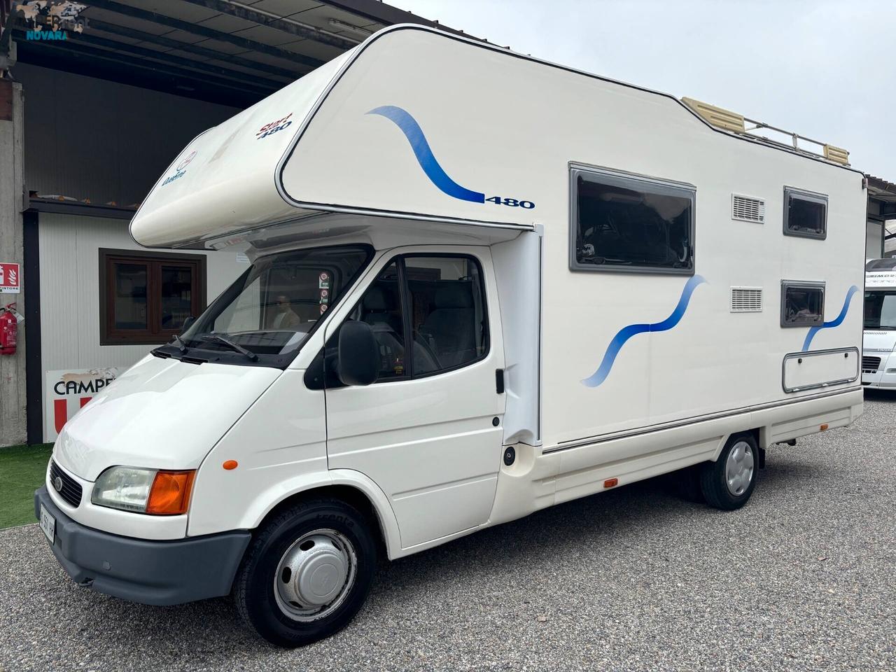 DUEERRE START 480- Mansardato con letti a castello longitudinali in coda