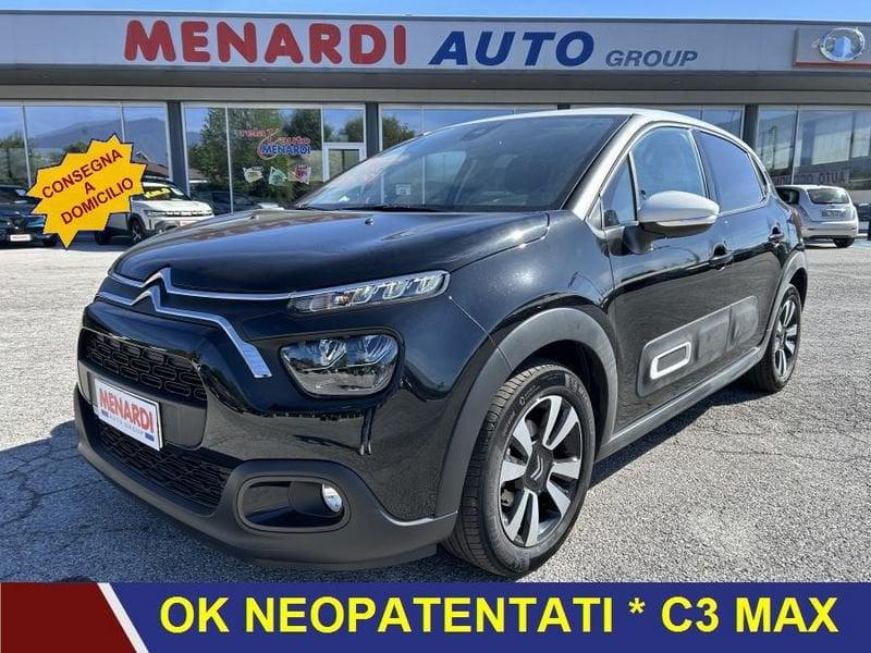 Citroën C3 PureTech 83 S&S Max CERCHI LEGA+VETRI SCURI+CLIMA AUTO