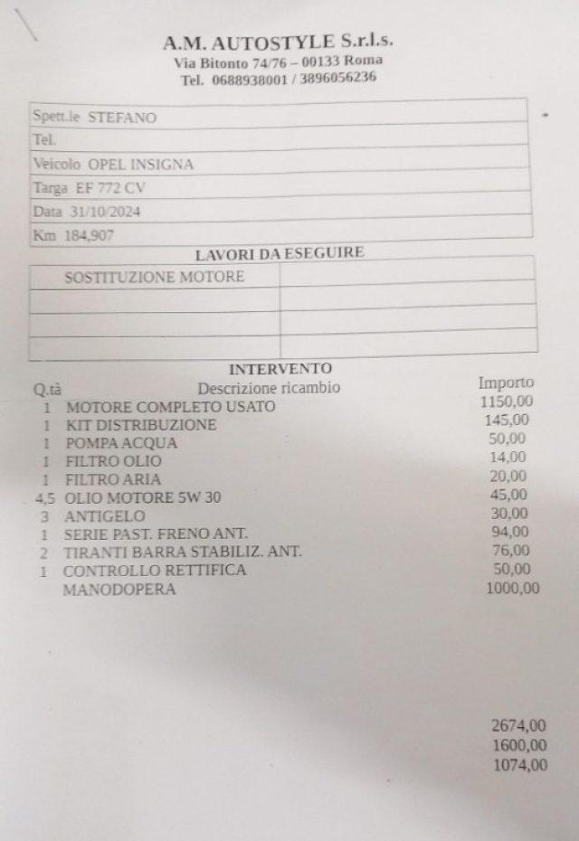 OPEL Insignia 2.0 CDTI 160CV aut. Cosmo