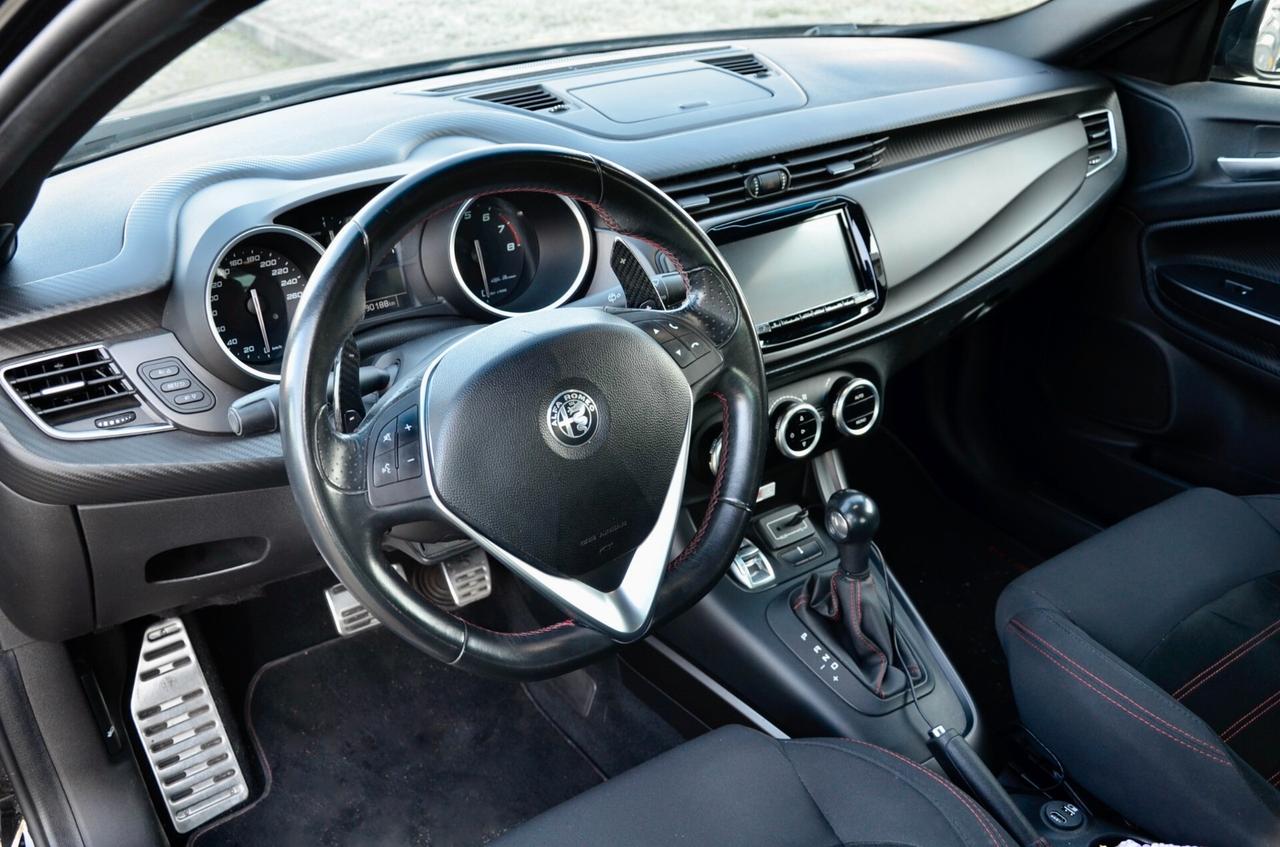 ALFA ROMEO GIULIETTA 1750 TURBO VELOCE S 240cv TCT, UNICOPROPRIETARIO, SERVICE CON FATTURE, EURO 6B, SCARICO, ASSETTO, FARI LED, PERMUTE