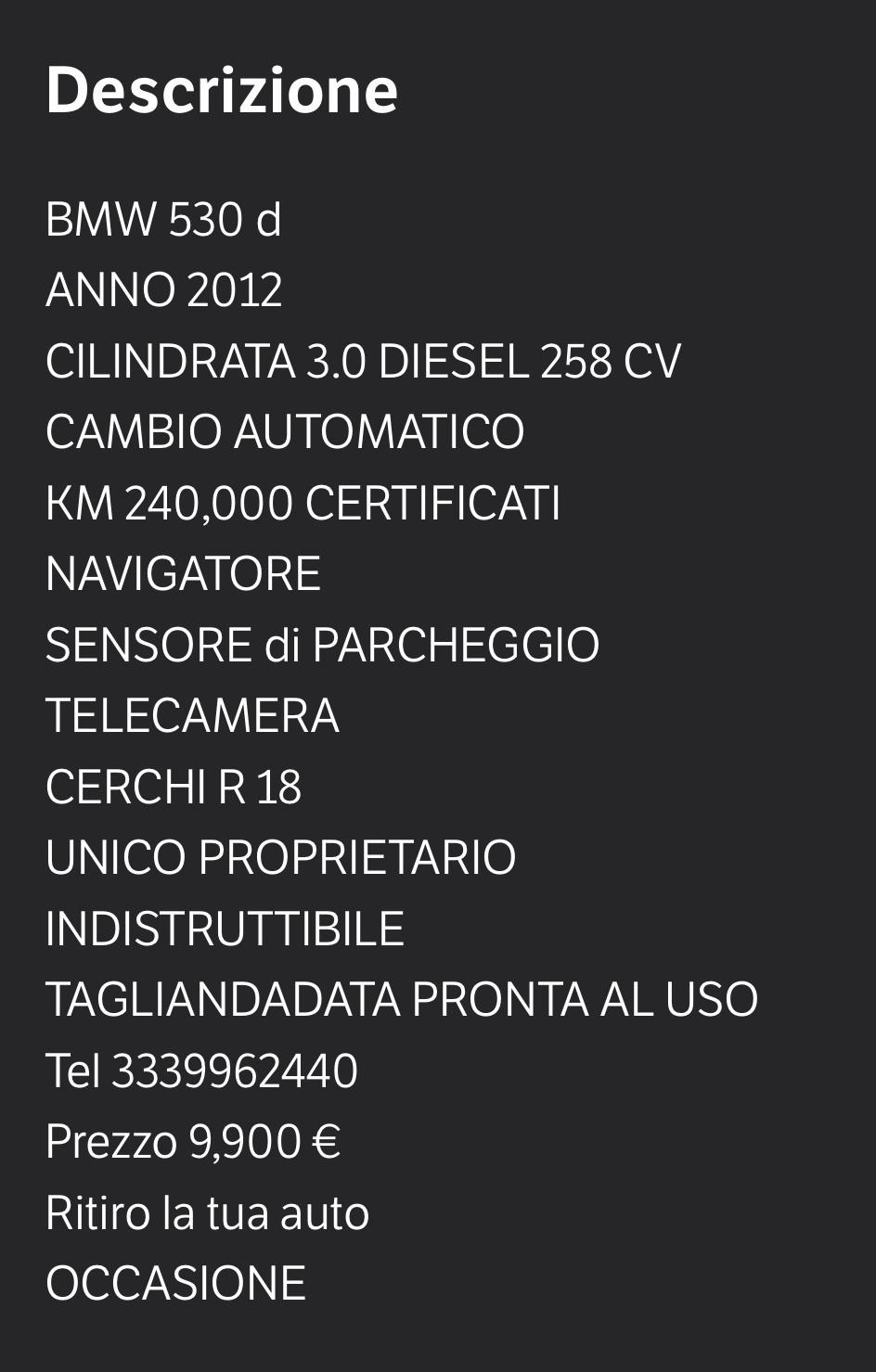 Bmw 530 530d Business
