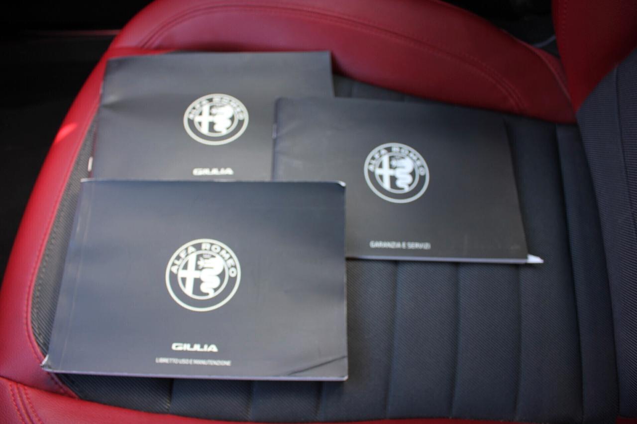 ALFA ROMEO GIULIA SUPER-AT8-160cv*PREZZO VERO* TAGLIANDO ALFA-UNIPRO' PELLE