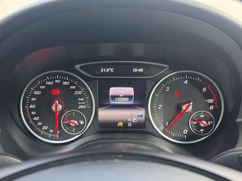 Mercedes-Benz Classe A A 160 d Sport AUTOMATICA NEOPATENTATI CRONOLOGIA TAGLIANDI