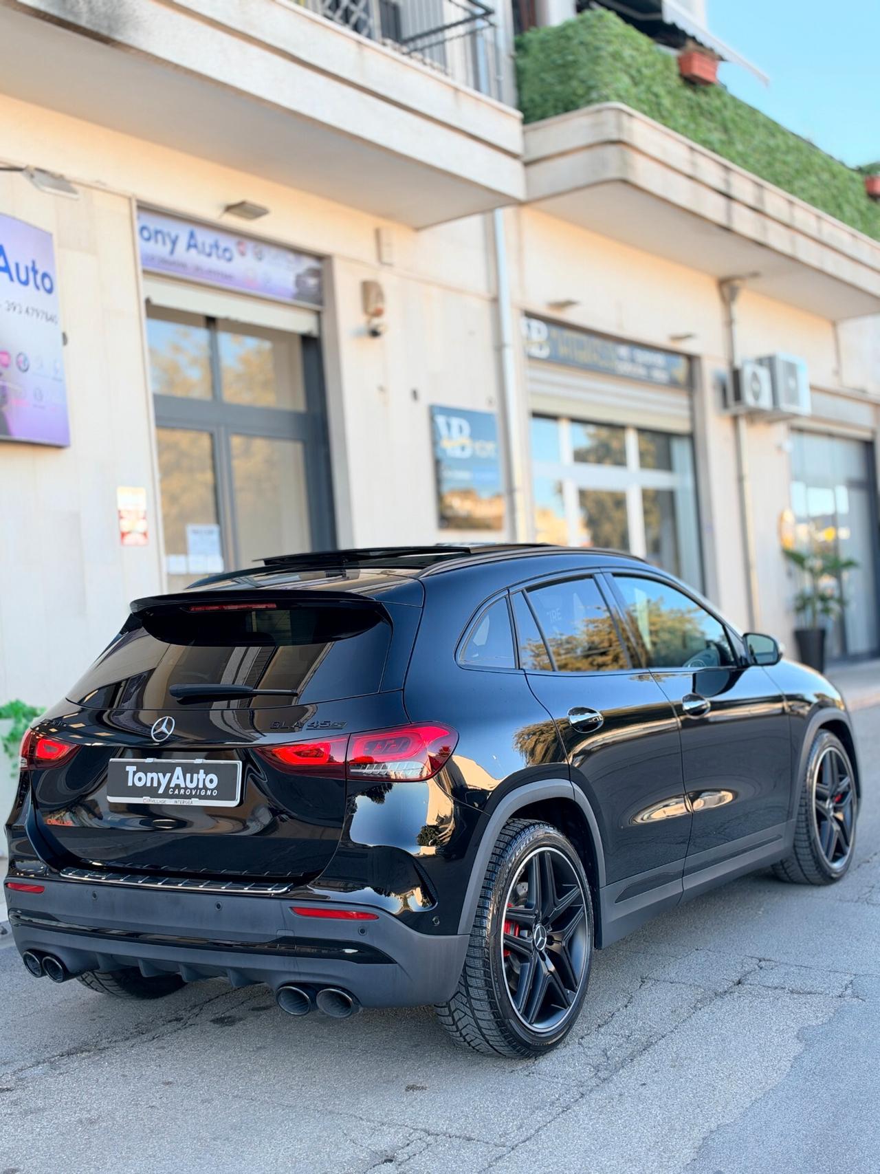 Mercedes-benz GLA 45 AMG S 4matic TURBO con TETTO APRIBILE,AMG PERFOMANCE,LUCI SOFFUSE,INTERNI IN PELLE AMG,VOLANTE AM