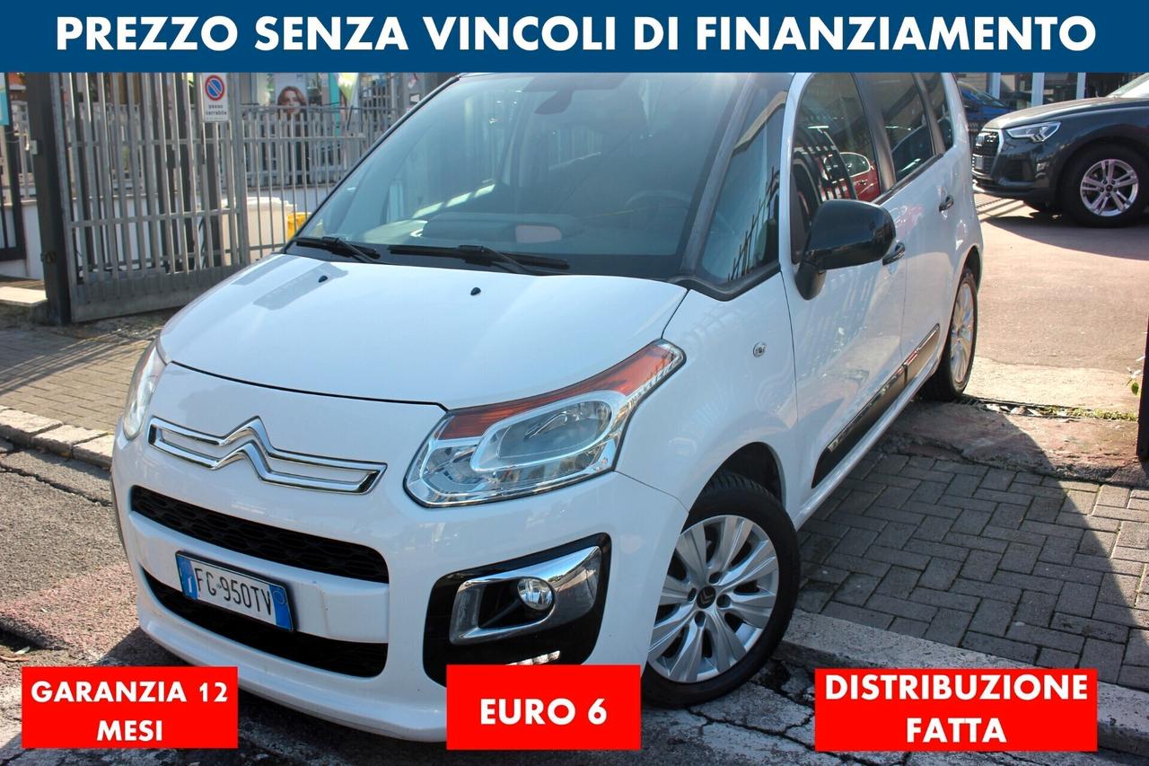 Citroen C3 Picasso 1.6 hdi 100 CV EURO 6 GARANZIA 12 M DISTRIBUZ. OK