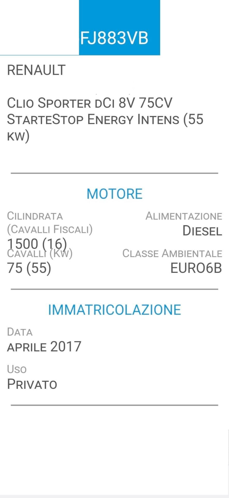 RENAULT CLIO SW SPORTER 1,5 dCi-NAVI-FOTO 2 REVISIONI
