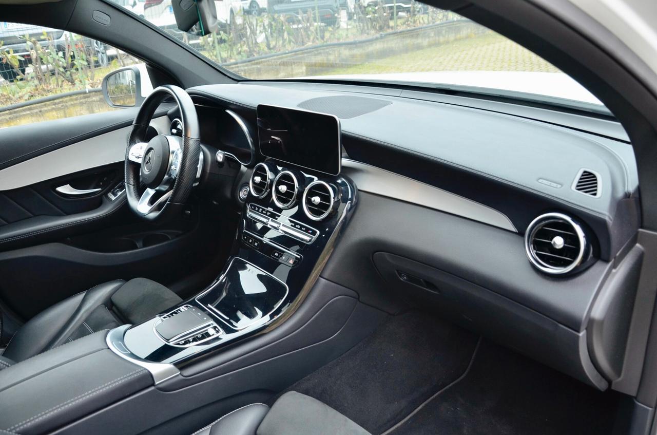 MERCEDES-BENZ GLC COUPE 200d PREMIUM 4MATIC 163cv AUTO, IVA ESPOSTA, UNICO UTILIZZATORE, SERVICE MERCEDES, TETTO, SOSPENSIONI PNEUMATICHE, NAVI, RETROCAMERA, PERMUTE