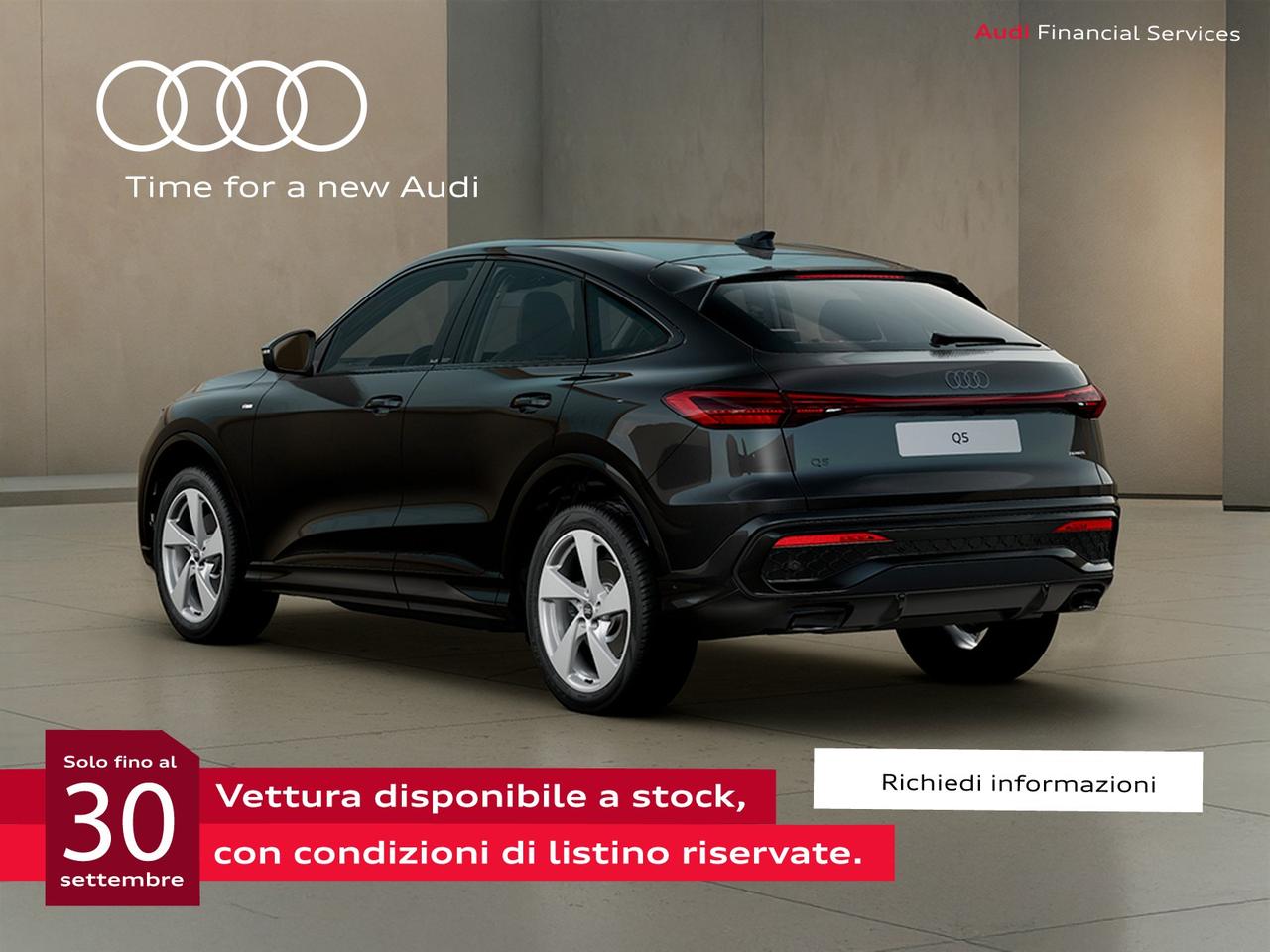Audi Q5 sportback 2.0 tfsi mhev+ s line edition quattro 204cv s-tronic