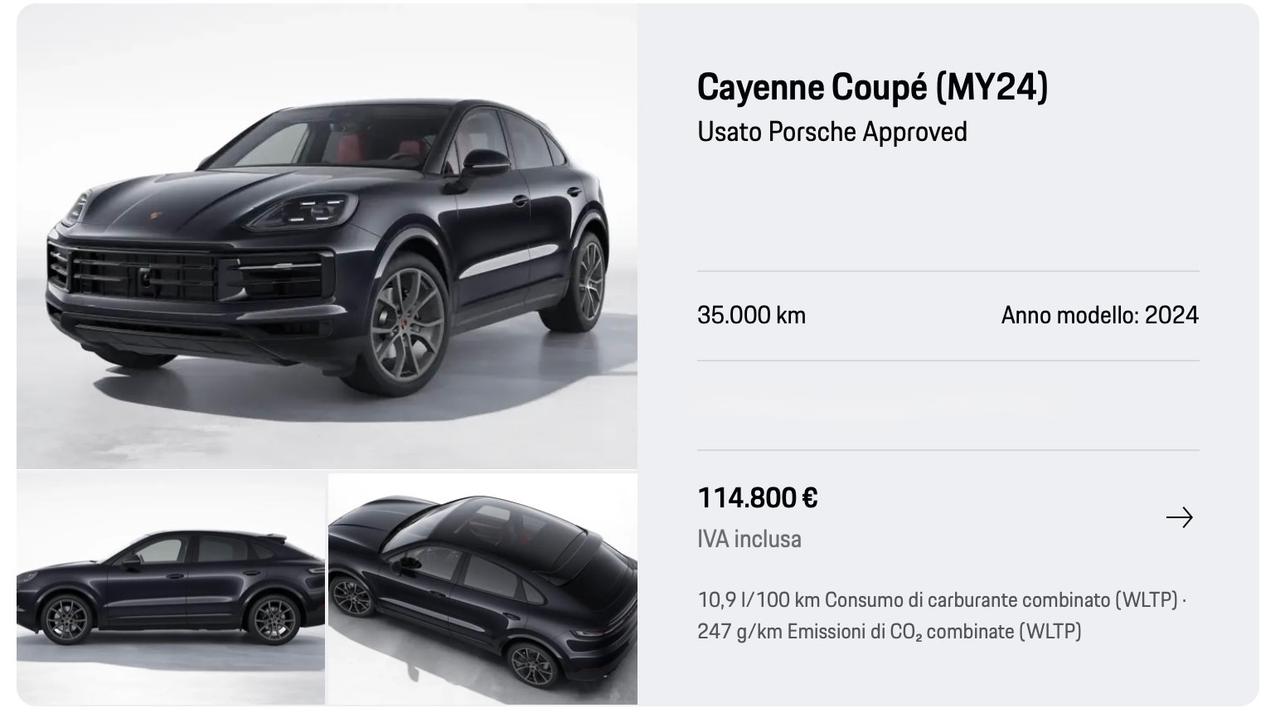 Porsche Cayenne Coupé 3.0 V6 - prezzo top ita
