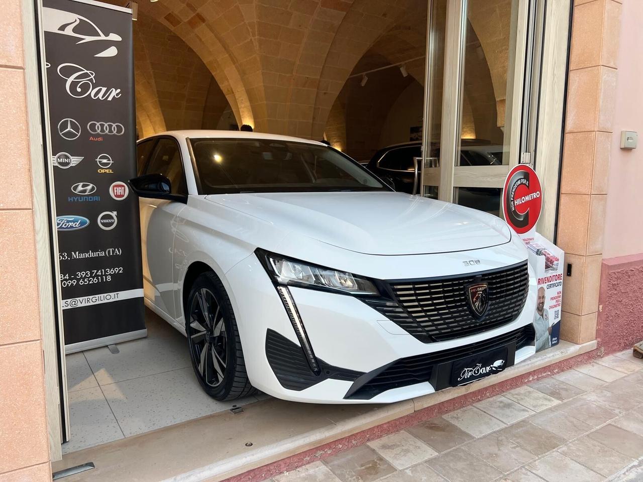 PEUGEOT 308 S.W. ALLURE 1.5 EAT8 130CV PELLE NAVI CAM LED ANNO 2023