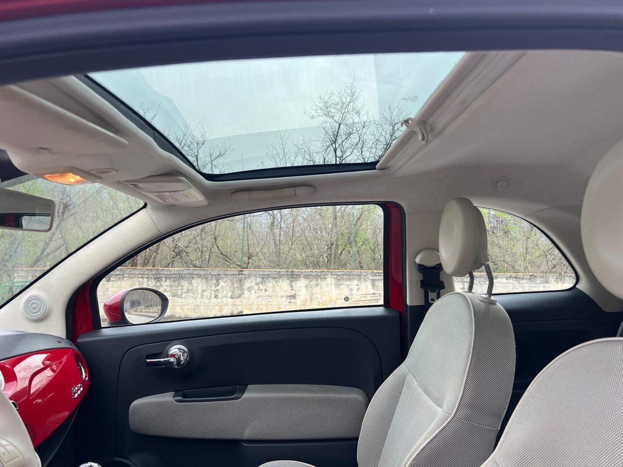 Fiat 500 1.2 benzina 69cv Lounge 2010 tetto