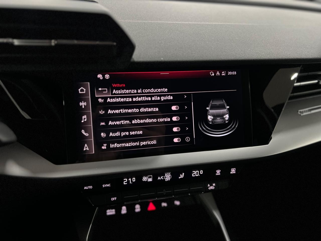 Audi A3 35 SPB 2.0 TDI STronic SLine Edition 150 cv