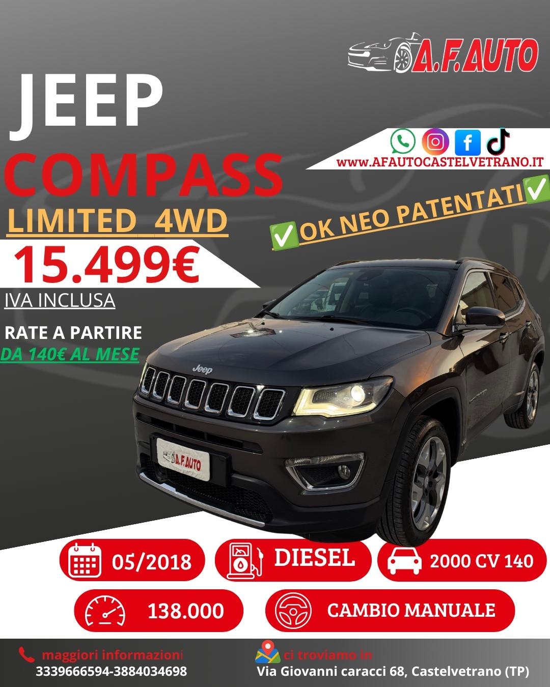 Jeep Compass 2.0 Multijet II 4WD Limited
