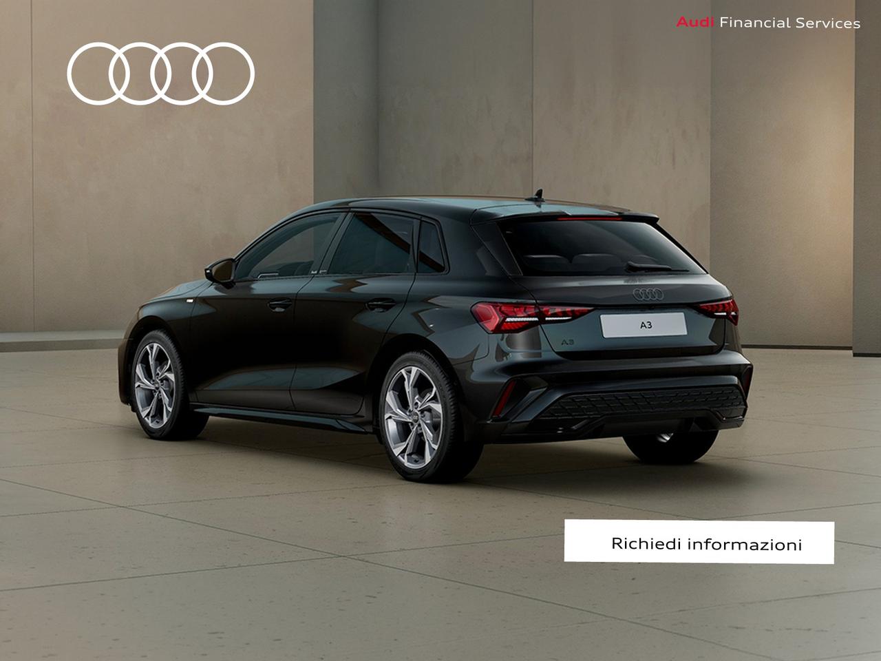 Audi A3 sportback 1.5 tfsi mhev s line edition 150cv s-tronic
